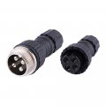 4 Pin Connector Male And Female Gx16 Even Joint Waterproof Aviation Plug