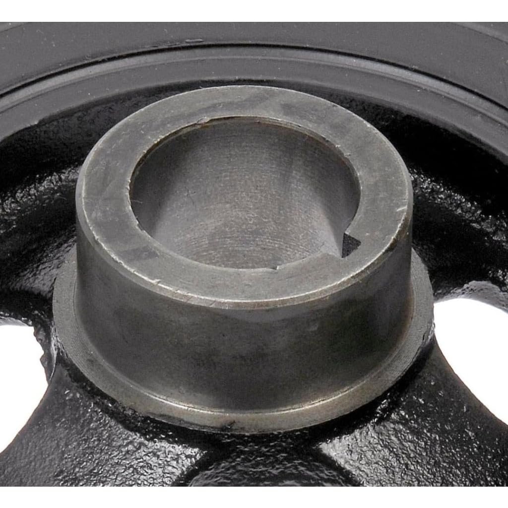 Harmonic Balancer For Hyundai Santa Fe 2010 2011 2012 Black Serpentine Drive Belt Keyway Type Replacement 2312425000 2312425050