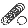 20 Pcs External Retaining Rings 14 7mm 65mn Carbon Steel Circlip Snap Round Wire For Valves Electrical Appliances Silver 