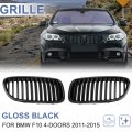Uxcell 2pcs Glossy Black Front Hood Kidney Grille Grill For Bmw F10 2011-2015 4 Doors 528i 530i 535i 2010 2011 2012 2013