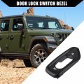 Hihaha No 68185911aa Door Lock Switch Bezel For Jeep Wrangler Jk 2011-2018 Left Driver Side Electrical Durable 1 Pcs Black