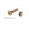 Uxcell M6 X 25mm Furniture Bolts Nut Set Hex Socket Screw With Barrel Nuts Phillips-slotted Zinc Plated 10 Sets
