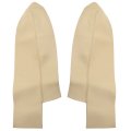 Front Door Panel Armrest Cover Lid Beige Leather For Honda Cr V 2007 2008 2009 2010 2011 2012 2 Piece Set Vegan Skins 