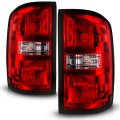 Amerilite For 2014-2018 Gmc Sierra 1500 15-19 2500hd 3500hd Truck Replacement Oe Red Tail Lights Brake Lamps Assembly Set 