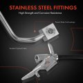 A-premium Front Passenger Brake Hydraulic Hose Compatible With Select Jeep Models Grand Cherokee Wj 1999 2000 2001 2002 2003