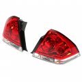 Hecasa Pair Halogen Tail Light Compatible With 2006-2016 Chevrolet Impala Limited Replacement For 25971597 25971598 Gm2800193