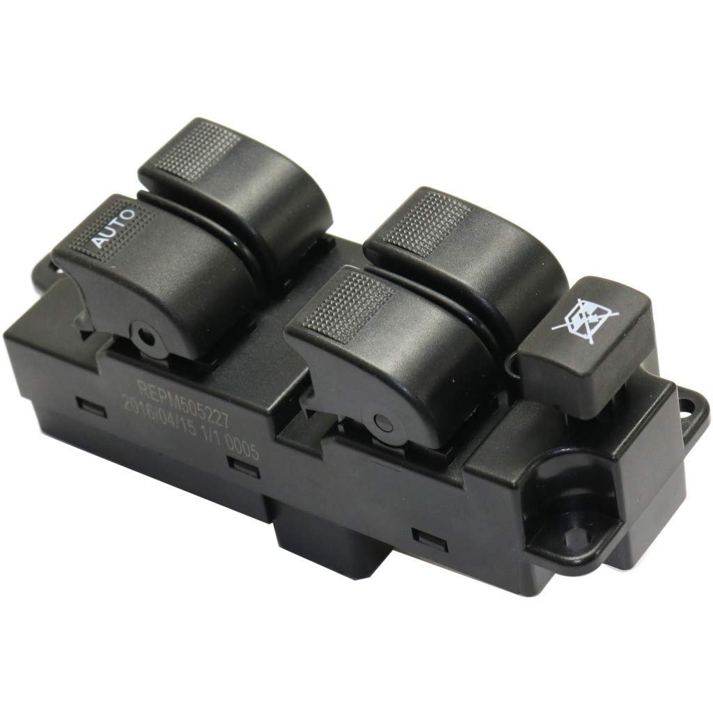 Mazda Mpv Window Switch 2001 To 2006 Front Driver Side Black 5 Button Power Replacement Part Clx M0 Usa Repm505227 Cl360a70