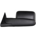 Left Side Towing Mirror Replacement For 1994 2001 Dodge Ram 1500 And To 2002 2500 3500 Manual Adjusted No Heat Black Housing 