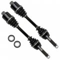 Caltric Rear Left And Right Cv Joint Axle With Bearing Compatible Polaris