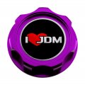 Vms Racing Purple Oil Cap With I Love Jdm Emblem In Cnc Machined Billet Aluminum Compatible Honda Acura Integra
