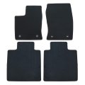 Black Velour Front Rear Floor Mats Carpet For Toyota Tundra Crew Max 2014 2015 2016 2017 2018 2019 2020 2021 