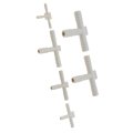 Hard Vacuum Tubing Connector White Plastic T Shape 12 Pack Assortment With 8 In 5 32 16 1 4 And 3 Sizes 