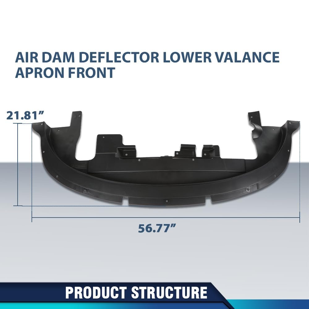 Air Dam Deflector Lower Valance Apron Front For Dodge Journey 2011 2020 Black Replaces 68087244aa Ch1228122