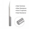 Uxcell Wood Engraving Bit Solid Carbide 6mm Shank 30 Degree 0 4mm X 55mm Cnc Router Tool For Acrylic Pvc Mdf Pcb Carving