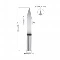 Uxcell Wood Engraving Bit Solid Carbide 6mm Shank 30 Degree 0 4mm X 55mm Cnc Router Tool For Acrylic Pvc Mdf Pcb Carving