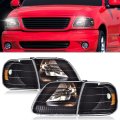Headlights Assembly Corner Lights Fit For Ford F150 1997-2003 2004 Heritage Ford F250 1997-1999 Expedition 1997-2002 Headlamps 