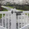 Slide Bolt Gate Latch Heavy-duty Lock With Padlock Hole For Wooden Vinyl Fence Barn Doors A 6-3 8 Black 2 Pack 