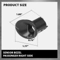 Right Auto Park Sensor Bezel Holder For Ford Explorer Police Interceptor Utility 2011-2019 Bb5z-15c872-abptm Bb5z15c872abptm