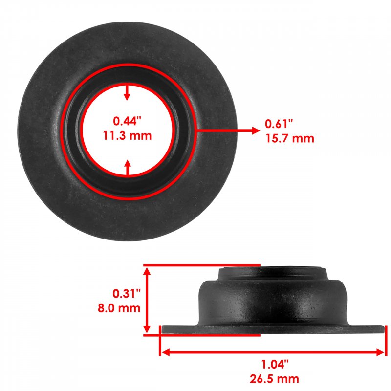 Caltric Valve Guide Seal And Spring For Polaris Ranger 800 Ranger Crew 2010