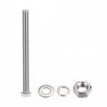 Uxcell M10 X 140mm Hex Head Screws Bolts Nuts Flat Lock Washers Kits 304 Stainless Steel Fully Thread Hexagon 6 Sets