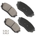 Front Brake Pads Fit For Hyundai Kona 2018-2021 For Sonata 2016-2019 Kia Optima 2016-2020 Seltos 2021-2022 D1826 4pcs
