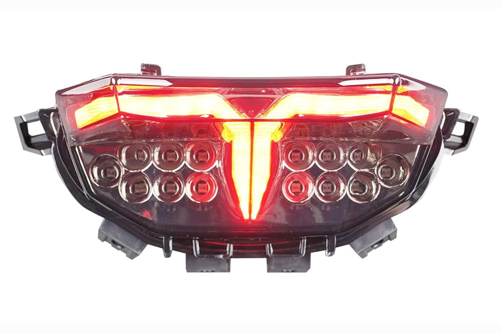Integrated Sequential Led Tail Lights Smoke Lens For Yamaha Mt-09 2024-2026