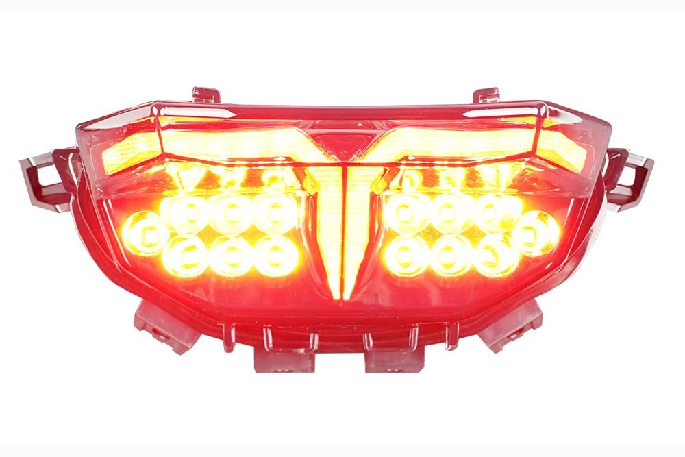 Integrated Sequential Led Tail Lights Smoke Lens For Yamaha Mt-09 2024-2026