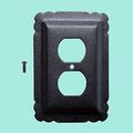 Switchplate Black Steel Outlet Rsf Renovators Supply 