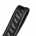 Ipick Image Compatible With Dodge Scat-pack In Black Real Carbon Fiber Loop-strap Chrome Hook Key Chain