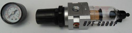 1 4 Mini Filter Regulator Combo Compressed Air Line Paticulate Clean System Moisture Separator Regulate Pressure