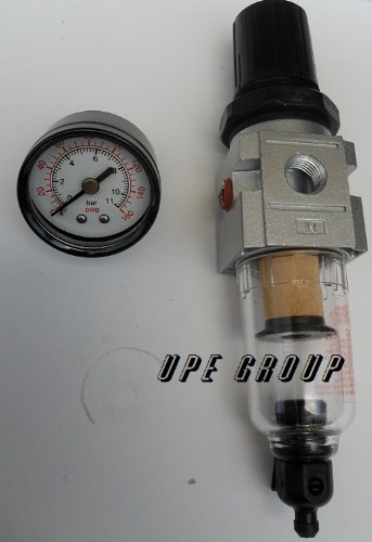 1 4 Mini Filter Regulator Combo Compressed Air Line Paticulate Clean System Moisture Separator Regulate Pressure