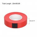 Uxcell Pvc Flagging Tape 20mm X 20m 65 6ft Marking Non-adhesive Red