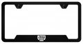 Au-tomotive Gold Inc Officially Licensed Uv Print Logo On Black Polycarbonate Notched License Plate Frame For Jeep Grille