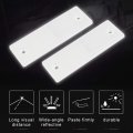 Uxcell 15pcs White Car Truck Plastic Rear Bumper Mount Adhesive Reflector W Screw Holes