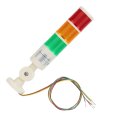 Redorangegreen Cnc Machine Alarm Signal Light With Buzzer Sound 24vdc For Mechanical Equipment