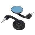 Httmt- Round Cnc Big 7 8 Handle Bar End Rearview Side Mirror Compatible With Most Motorcycle Model 22mm Standard Bars P N