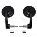 Httmt- Round Cnc Big 7 8 Handle Bar End Rearview Side Mirror Compatible With Most Motorcycle Model 22mm Standard Bars P N