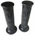 Httmt- Left 7 8 Right 1 Universal Atvs Pwc Rubber Comfort Grips- Black For Left Side 22mm 25mm Motorcycle Hand Grips 