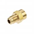 Uxcell Brass Pipe Fitting 1 2 -20unf Flare Male To 4npt Female Thread Tubing Adapter Hose Connector For Air Conditioner
