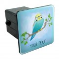 Personalized Custom 1 Line Parakeet Tow Trailer Hitch Cover Plug Insert