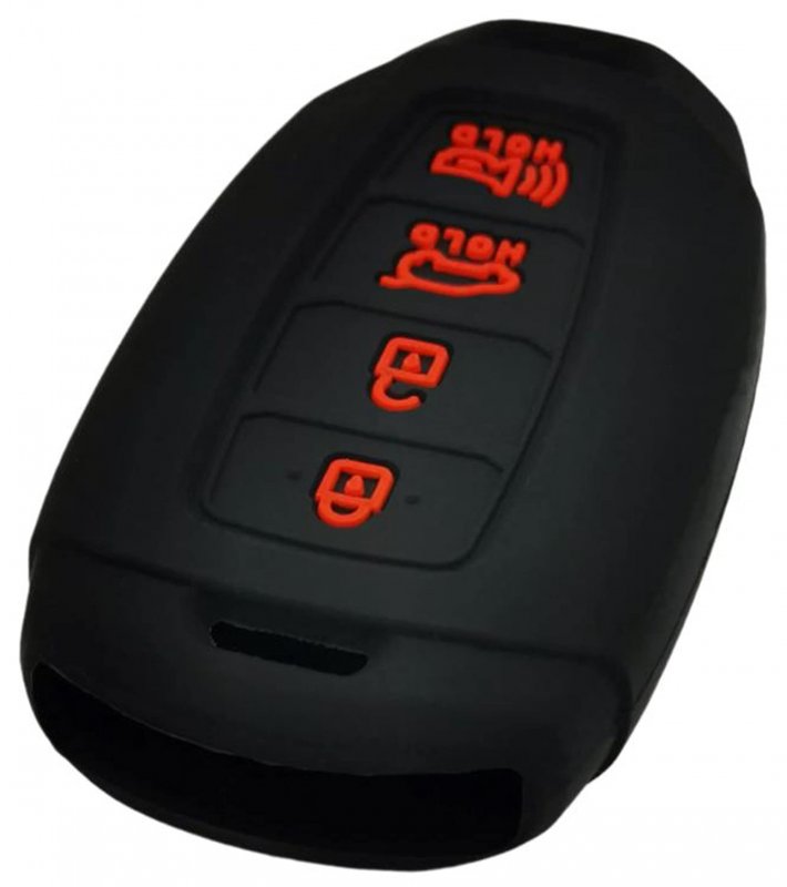 Silicone Rubber Key Fob Cover For Hyundai Accent 2018 2021 Azera 2017 Elantra Gt 2019 Veloster And N 95440g80004x 2 Pack