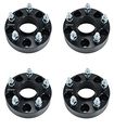 Hex 1 25 5x5 To 527mm Black Hubcentric Wheel Spacers Adapters 1 2 Studs 4pcs For Jeep Commander Grand Cherokee Wrangler Xk Jk 