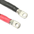 Battery Cables Set Red And Black 1 0 Awg 12 In 3 8 Lug For Inverter Solar Rv Car Boat Lawn Generator Pure Copper Saej1127 