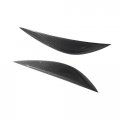 Ikon Motorsports Eyebrow Covers For 2007-2010 Mercedes-benz C-class W204 Sedan Jc Style Front Headlight Eyelid Carbon Fiber 