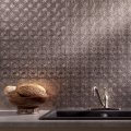Fasa De Lotus Decorative Vinyl Backsplash 15 Sq Ft Kit In Brushed Nickel 