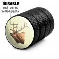 Elk Head Hunting Tire Rim Wheel Aluminum Valve Stem Caps