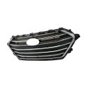 Black Front Bumper Chrome Grille Replacement For Elantra 4dr Sedan 2017 2018