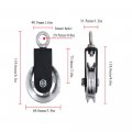 Cable Pulley 90mm Single Block Gym System With 360 Degree Rotation U Mounting Bracket For Equipment Diy Home Projects