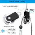 Cable Pulley 90mm Single Block Gym System With 360 Degree Rotation U Mounting Bracket For Equipment Diy Home Projects