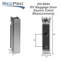 Recpro Rv Stainless Steel Baggage Door Catch Latch Square 2 Pack